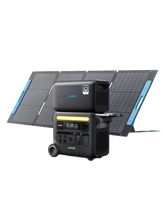 Anker SOLIX F2600 Solar Generator + Expansion Battery + 200W Solar Panel